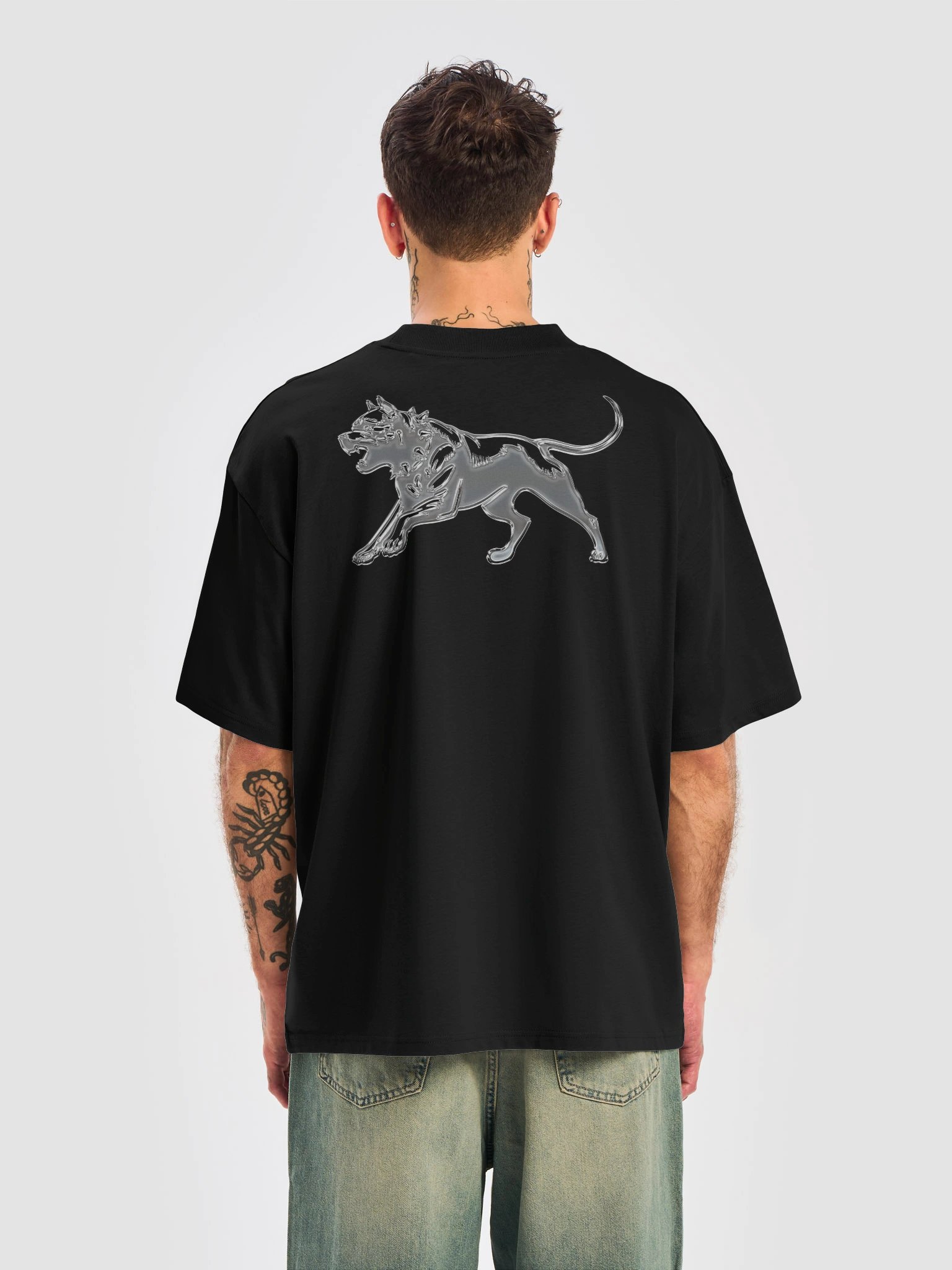 THE BEAST / Chrome Design Tee - Black product image (4)
