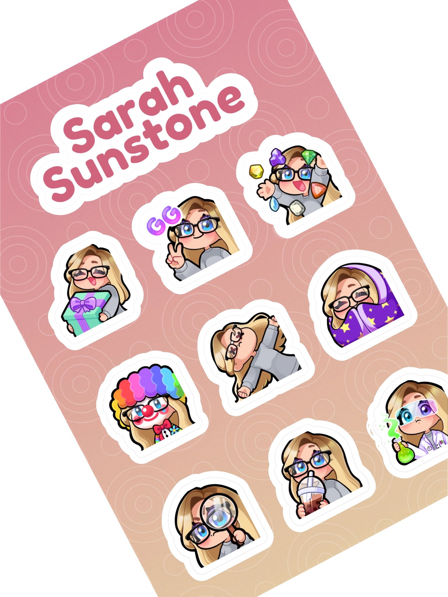 Emote Sticker Sheet (C) product image (1)