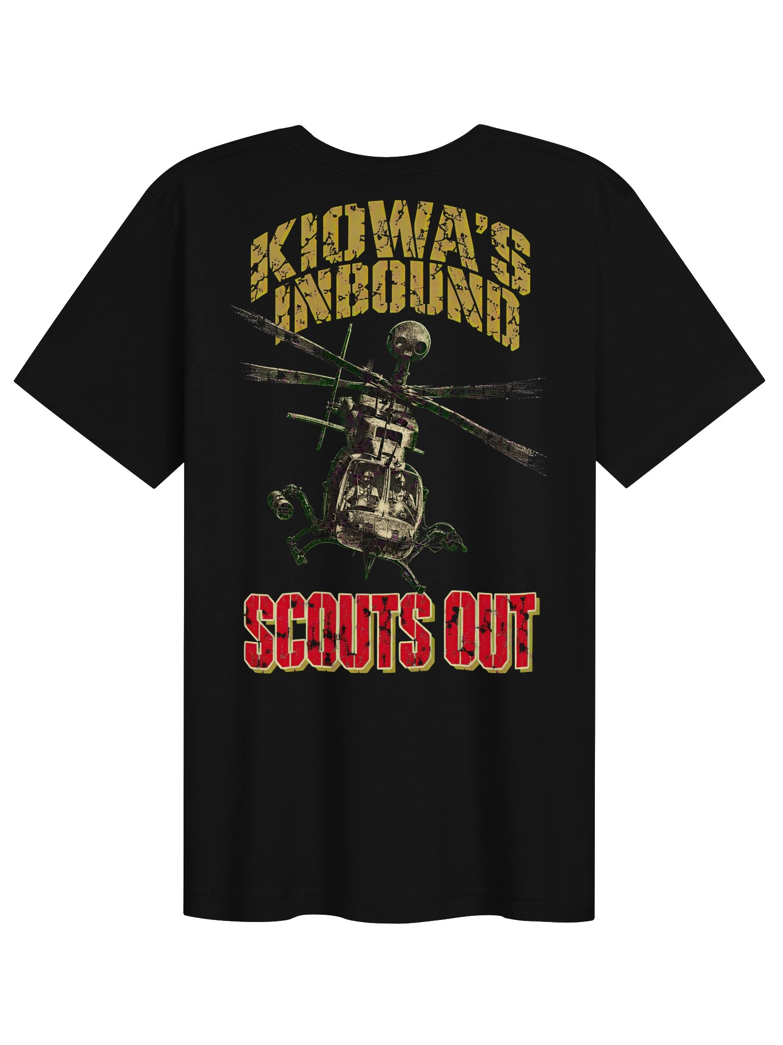 Scouts Out OH-58D Kiowa Warrior Armed Scout Air Cav Tee product image (9)