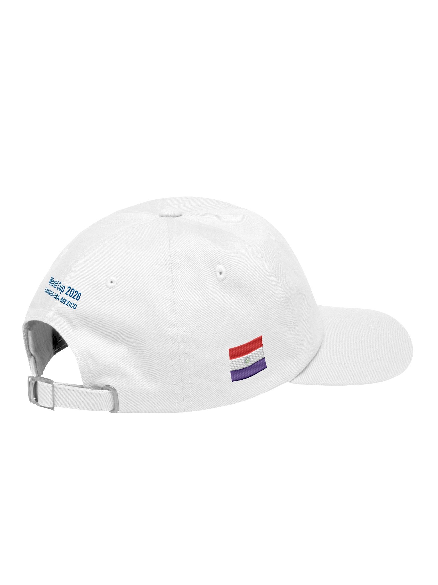 Paraguay 2026 World Cup Flag Dad Hat - Paraguay Soccer Fan Cap - Premium Embroidered Chino Cotton Twill product image (4)