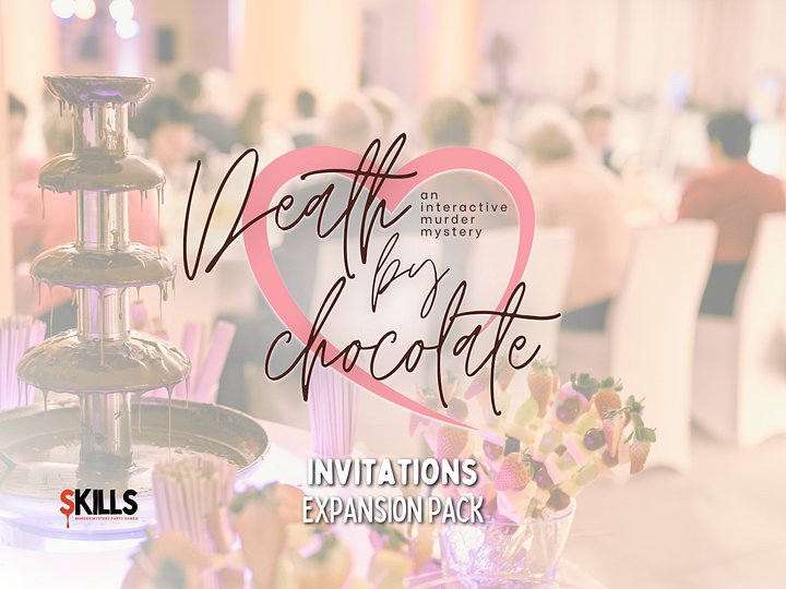 Death by Chocolate - A Valentine’s Murder Mystery - Invitations Add-On product image (1)