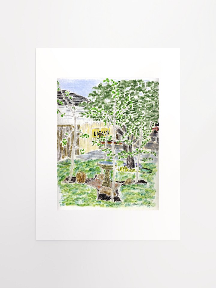 Backyard West View 09.25.05 print product image (2)