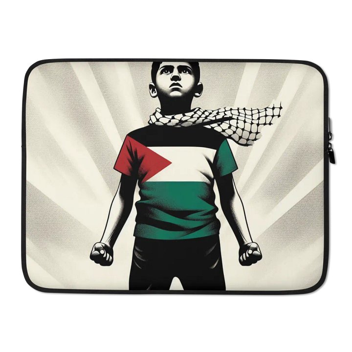 Freedom Fighter Laptop Sleeve | AI Design FREE PALESTINA product image (2)