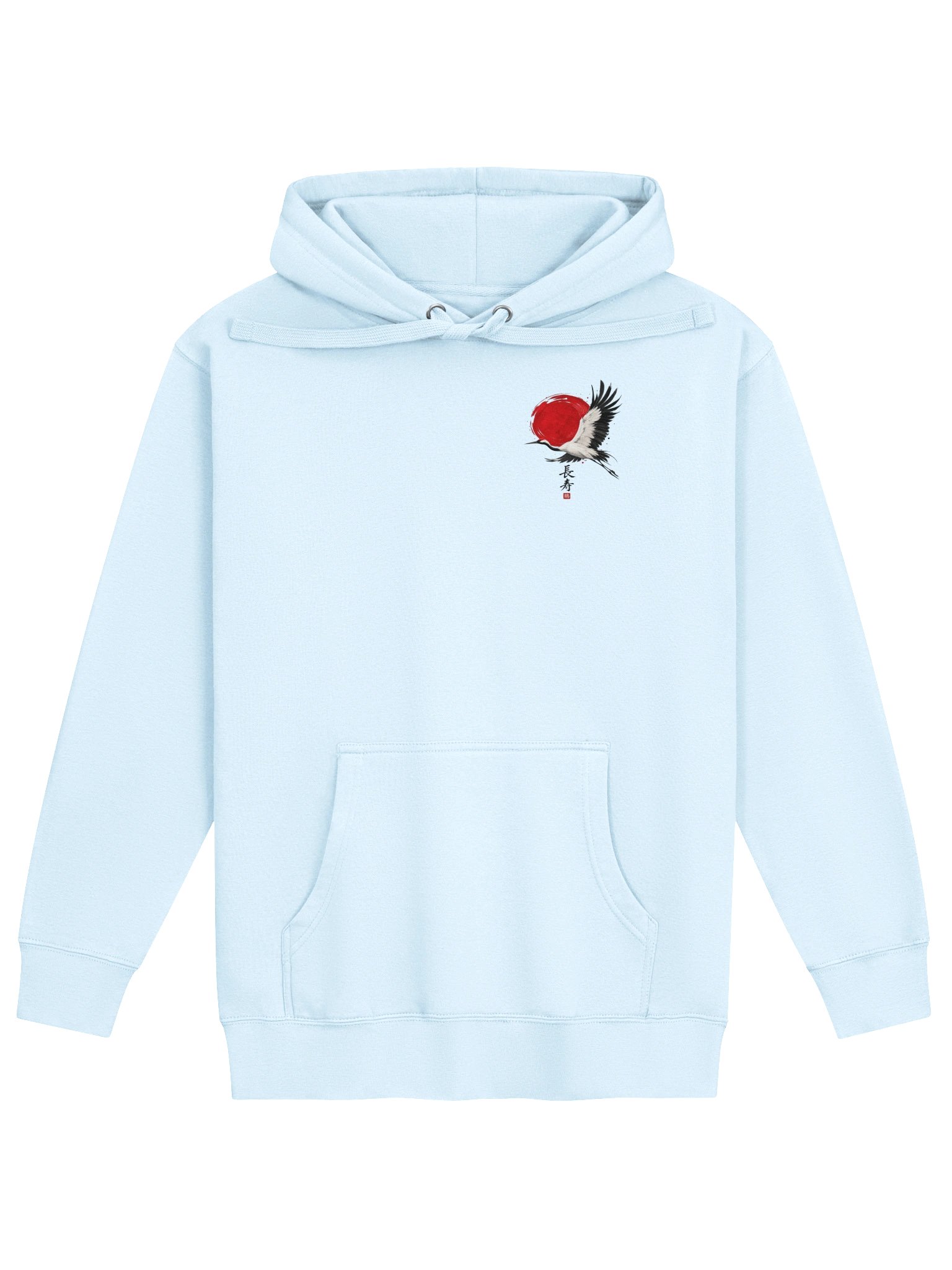 Japanese Crane & Sakura Bonsai Hoodie | Cherry Blossom product image (8)