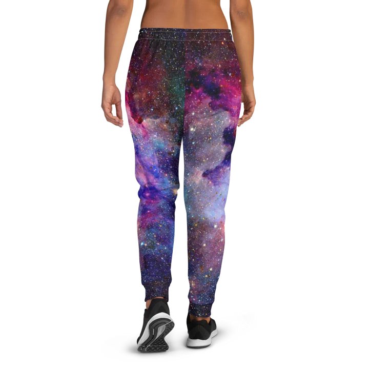 Jogginghose mit Allover-Print für Damen, Galaxy product image (1)