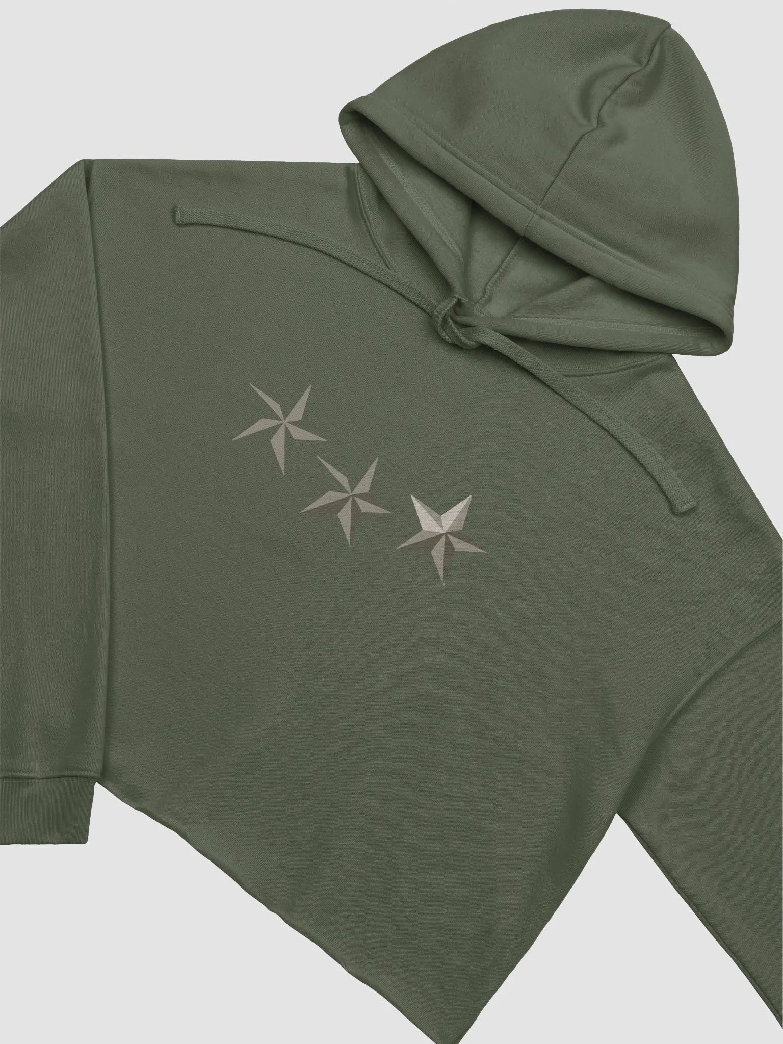 Linocut Stars Cropped Hoodie product image (1)