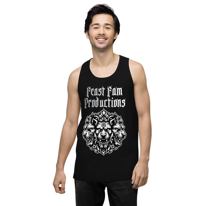 Feast Fam Productions Cerberus B/W Tank Top product image (2)