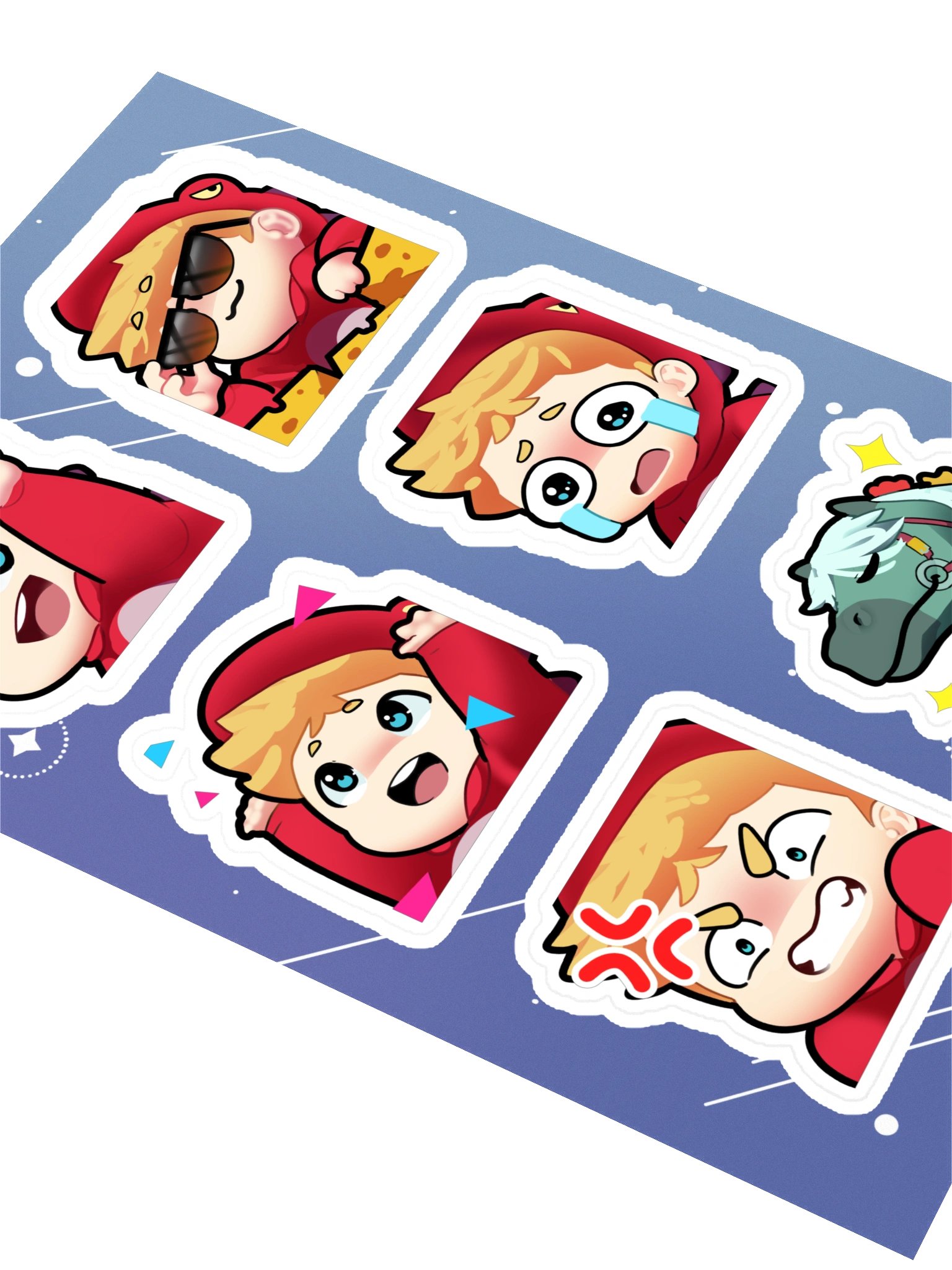Dannydinosaur Emotes Sticker Sheet product image (2)