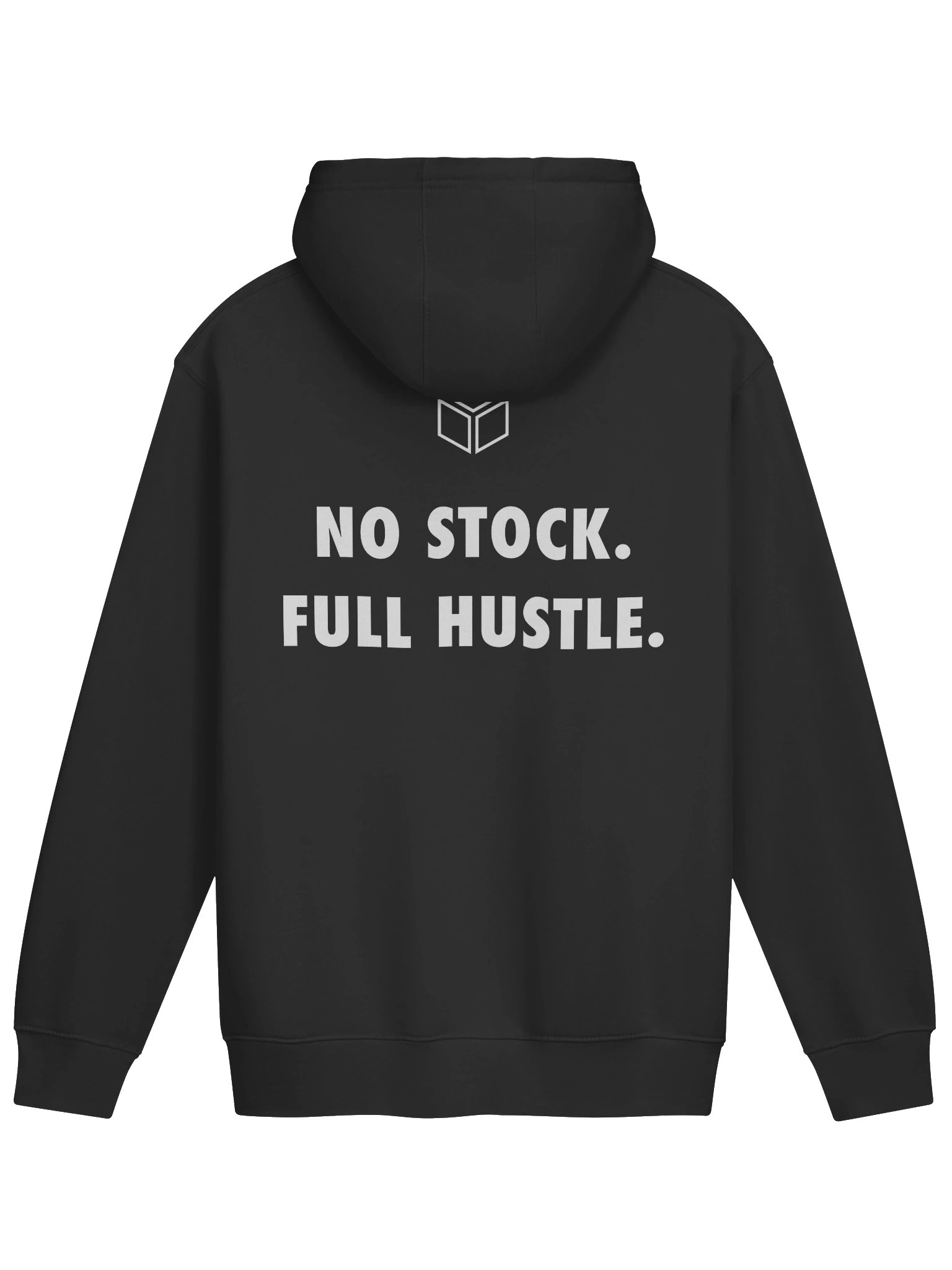 No Stock. Full Hustle. Hoodie — Dark product image (4)