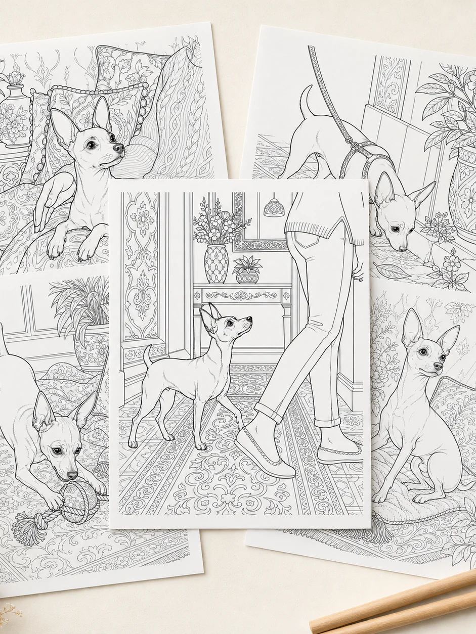 Colorea Pinscher Miniatura (adultos y niños) product image (2)