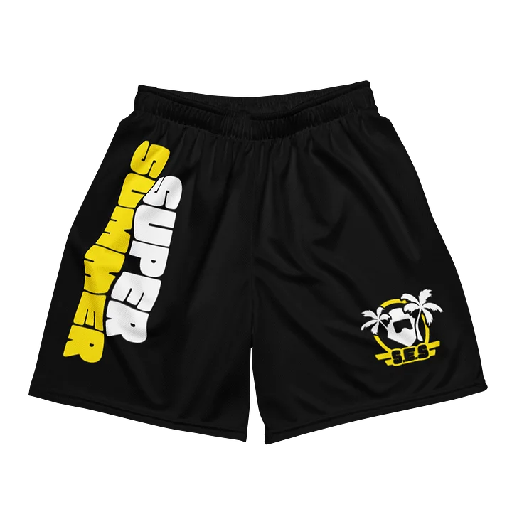 S.E.S Super Summer 26 - Yellow Logo Mesh Shorts product image (2)