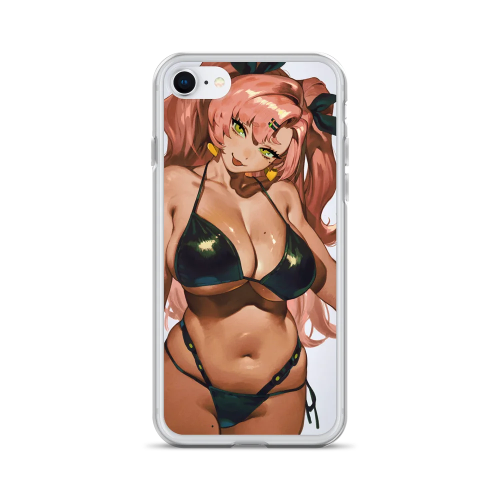 Pink Hair Girl Bikini iPhone Case product image (1)