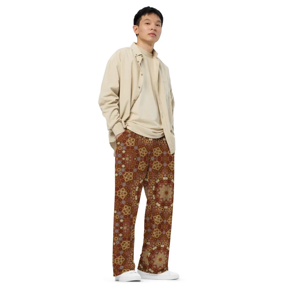 Star Geometry Kaleidoscope Wideleg Pants product image (3)