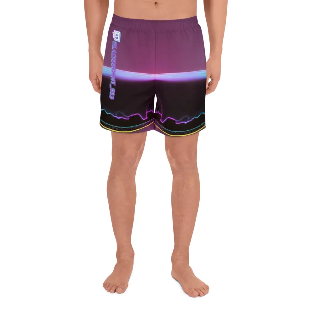 Blackknight513 All-Over Print Athletic Long Shorts product image (2)