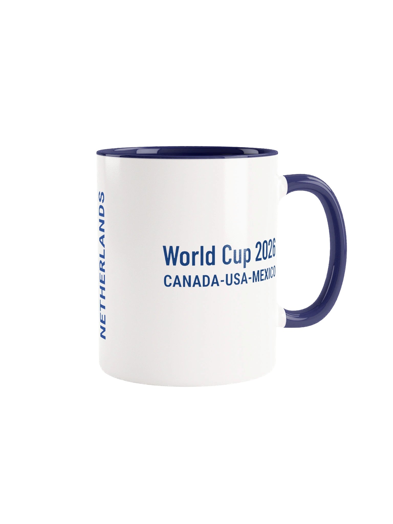 Netherlands 2026 World Cup Flag Mug - Netherlands Soccer Fan Coffee Cup - Premium Two-Tone Ceramic Mug product image (1)