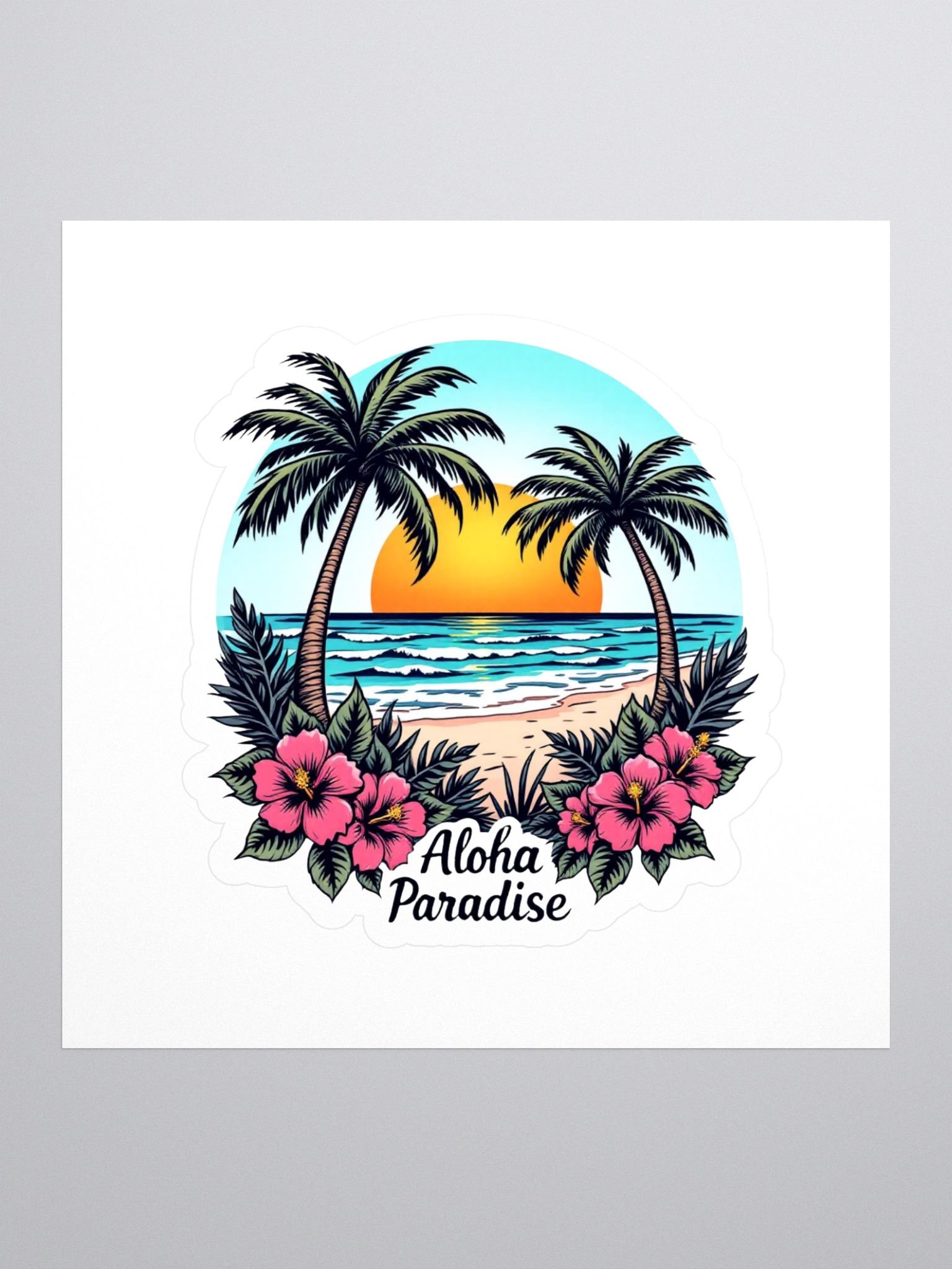 Aloha Paradise Kiss Cut Sticker product image (1)