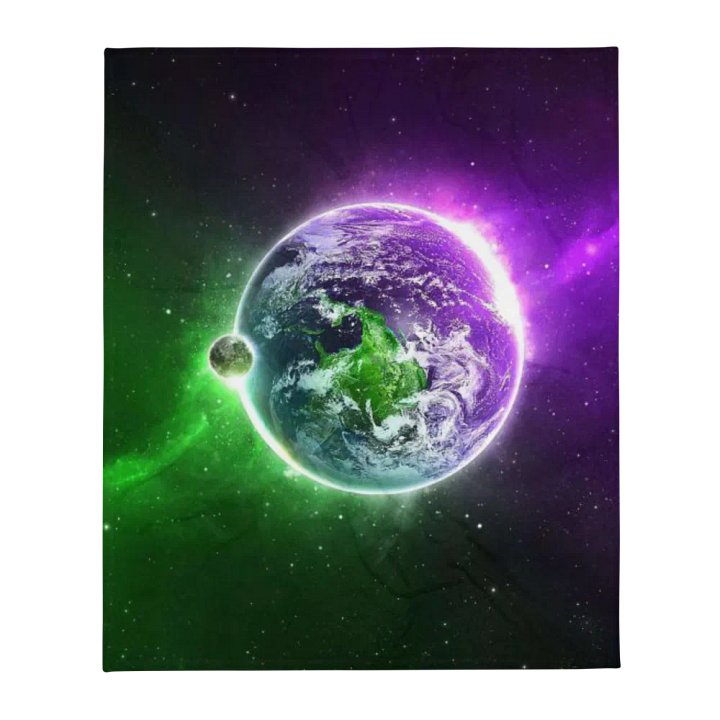 Green&Purple Space Blanket product image (13)
