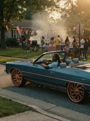 Pulling up to the cookout like🔥 Happy 4th. Drop a 🍖 if you outside today. Created with AI #fourthofjuly #cookout #donk #summervibes #2four