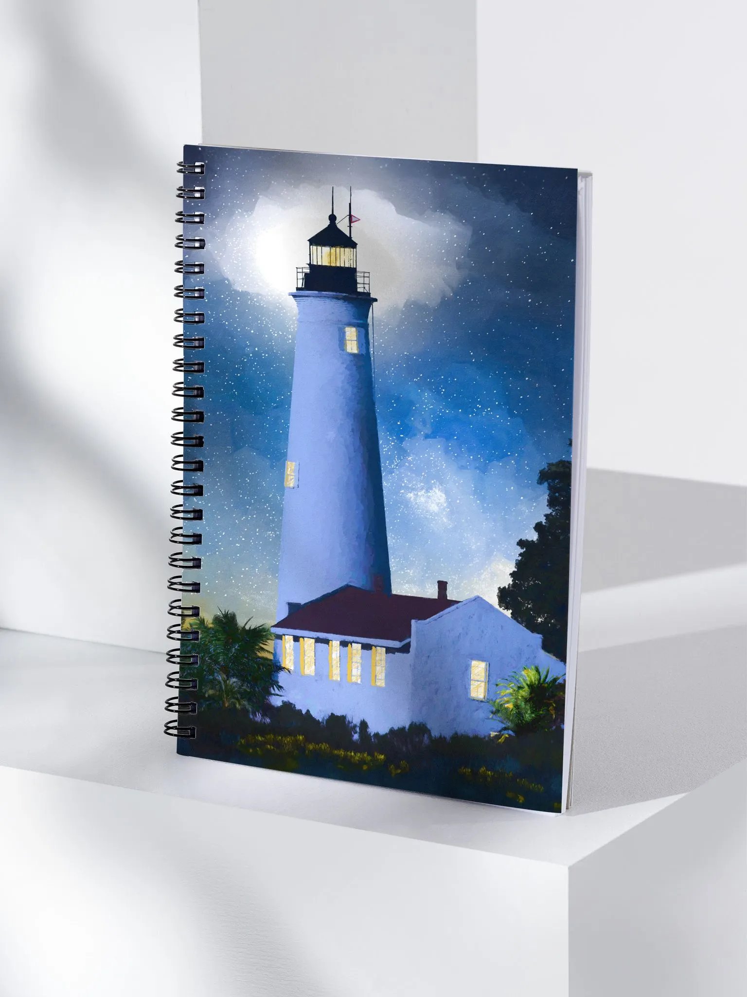Historic St Marks Lighthouse – Florida Spiral Notebook product image (4)