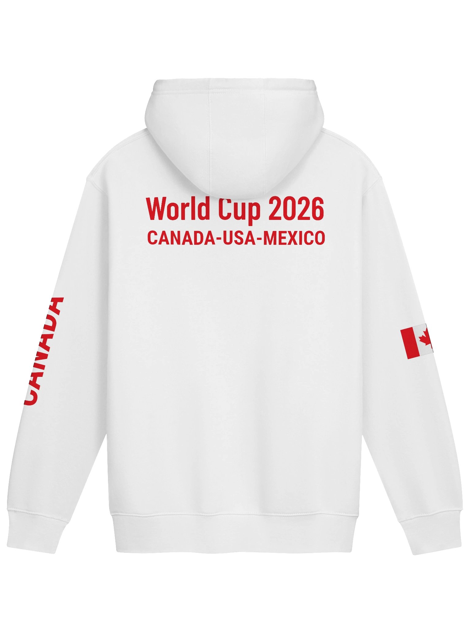 Canada 2026 World Cup Flag Hoodie - "Maple Leaf" Co-Host Edition - Premium 3-End Fleece - Premium Unisex Hoodie product image (11)