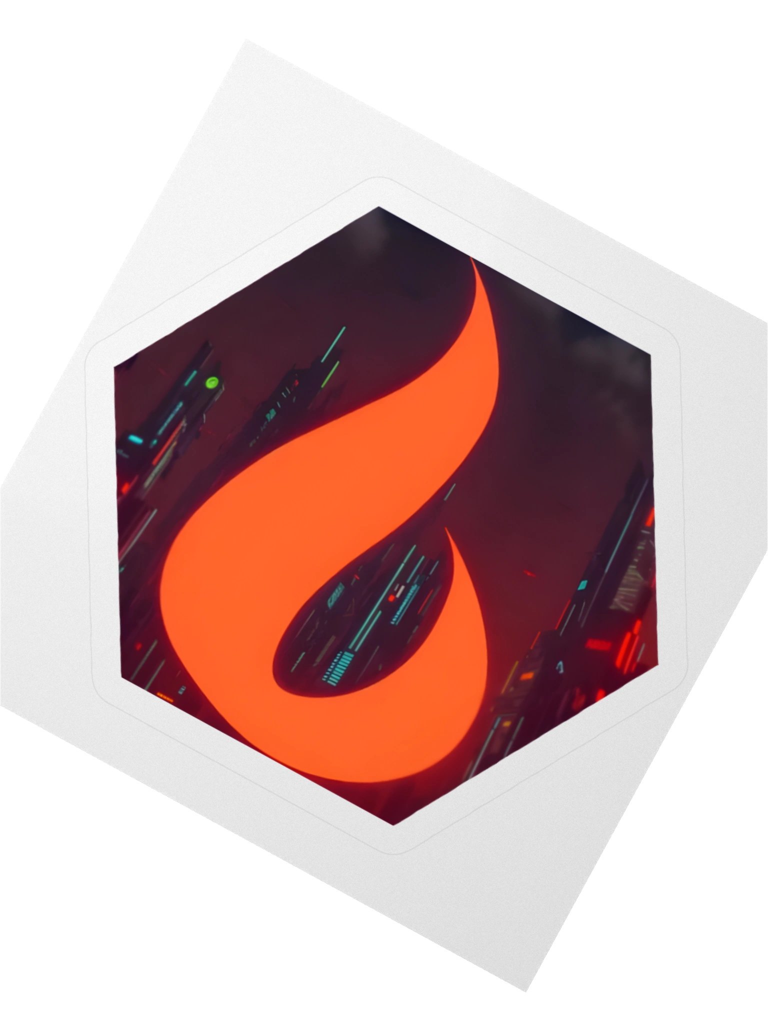 "Dystopian Burn" Sticker product image (4)