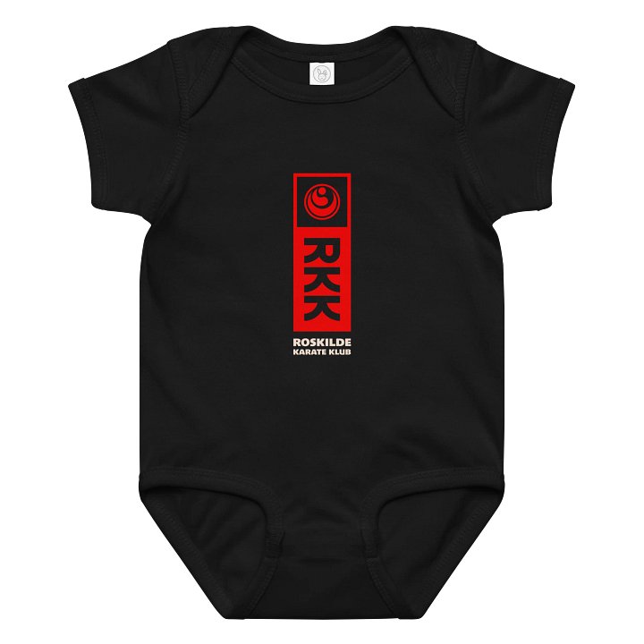 Black Baby Jersey Bodysuit, 100% Cotton product image (1)