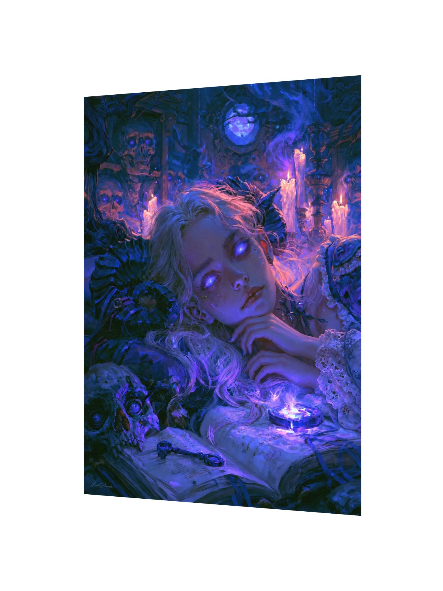 Haunted Doll Art Print — Moonlit Haunted Doll product image (6)