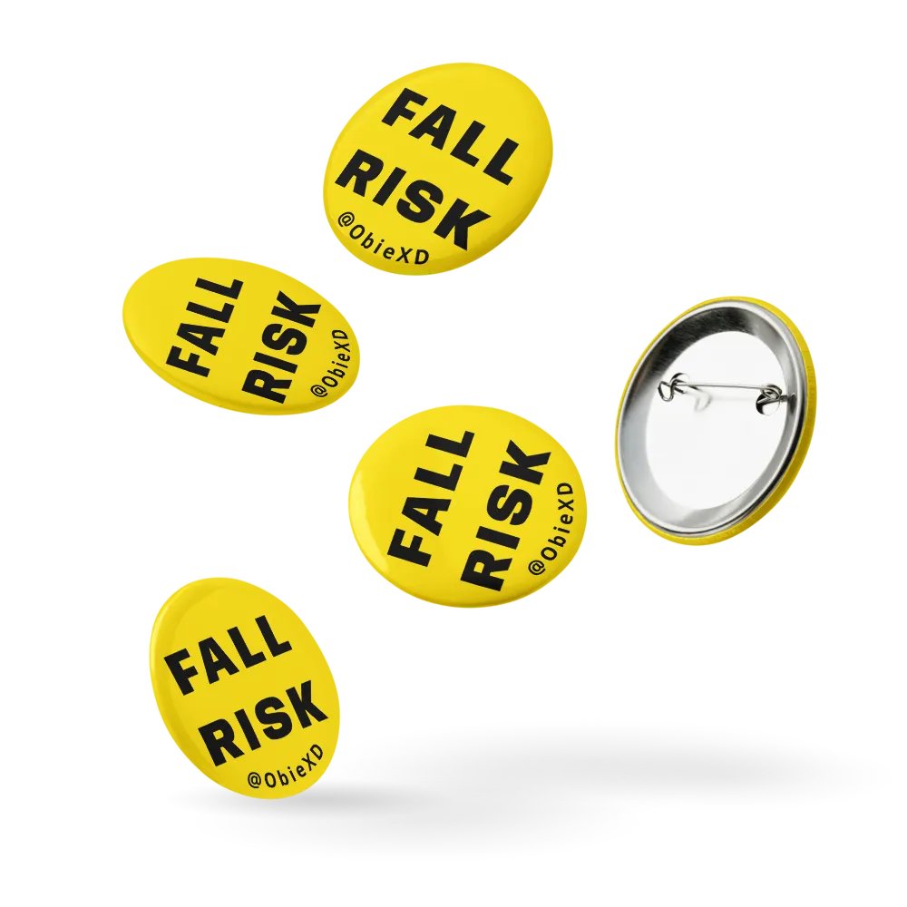 FALL RISK - Pins (Pack of 5) product image (3)