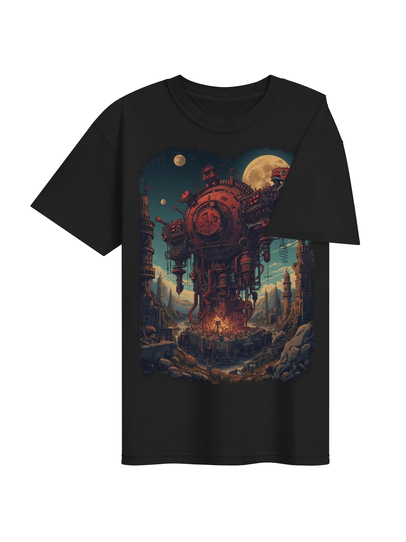 Retro-Futuristic Reactor Heavyweight T-Shirt product image (7)
