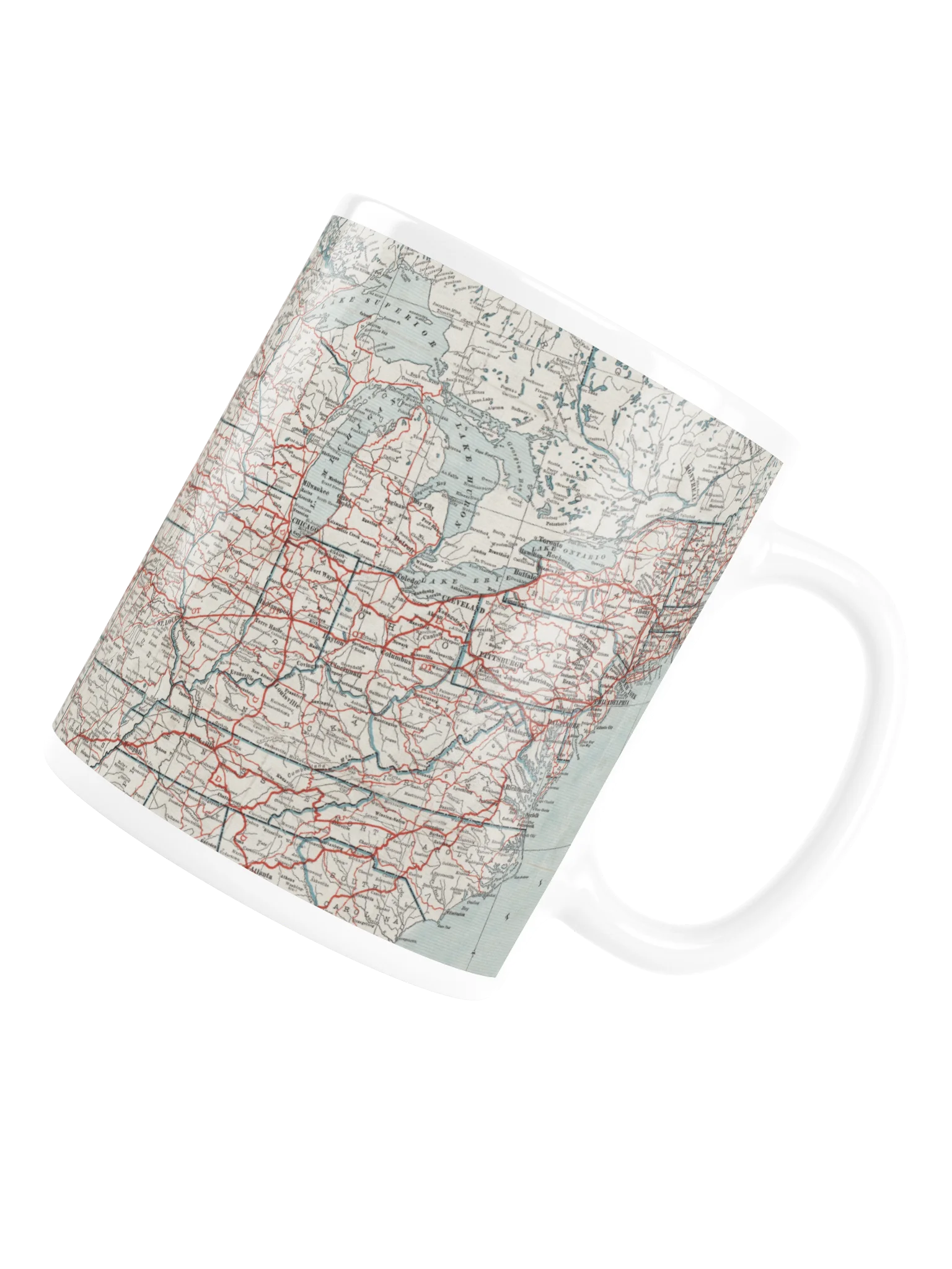 Vintage US Route Map Mug product image (6)
