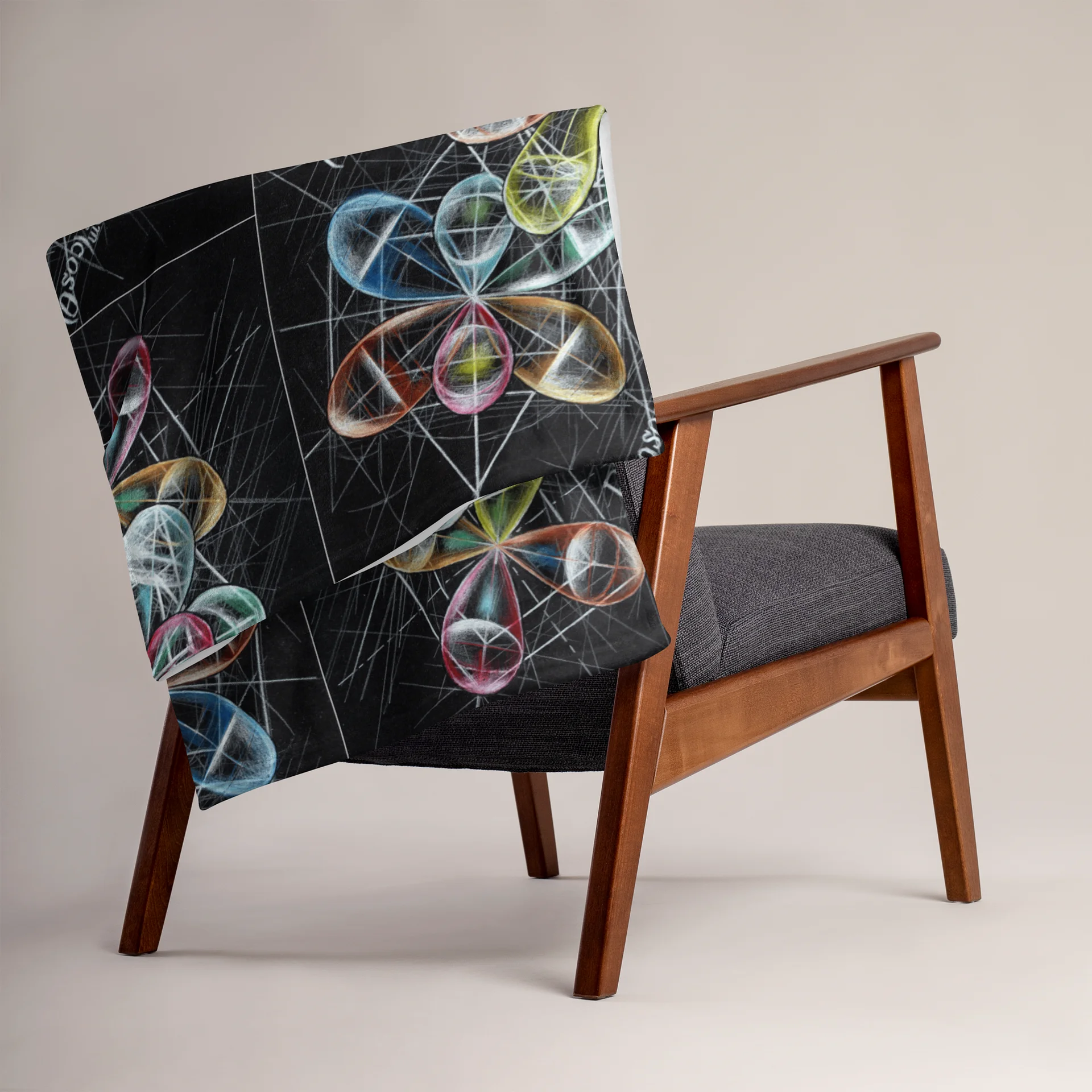 Spherical Harmonic Geometric Physics Art Blanket product image (2)