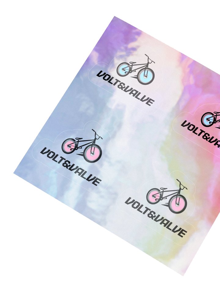 Holographic logo sticker product image (5)