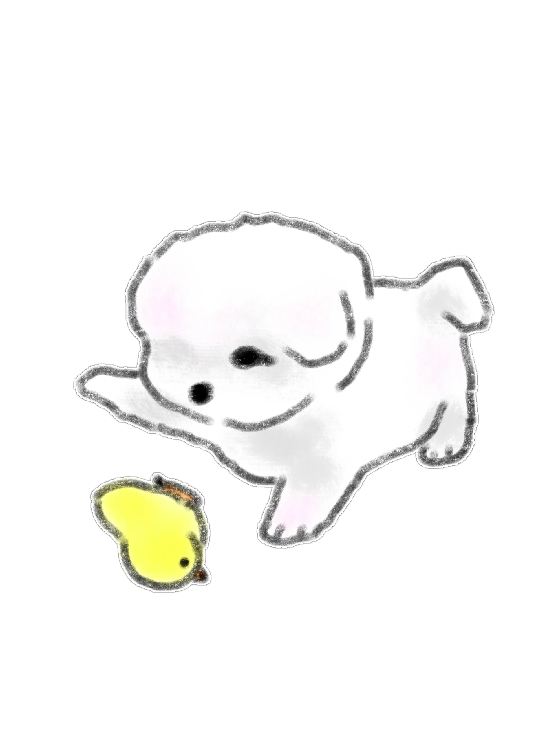 27 Hand-Drawn White Dog PNG Clipart Bundle product image (9)