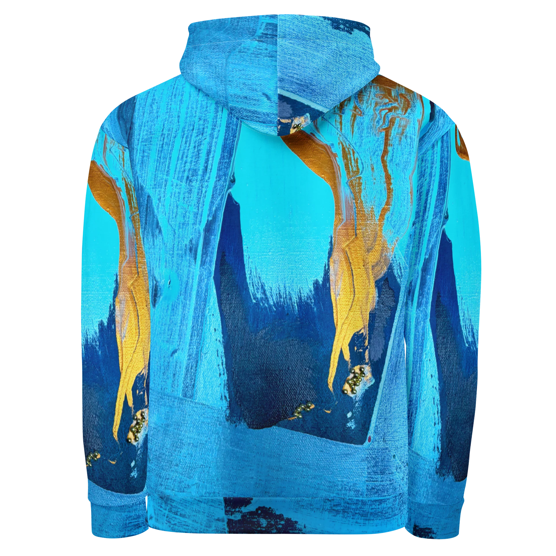 Blue Abstract Hoodie product image (3)