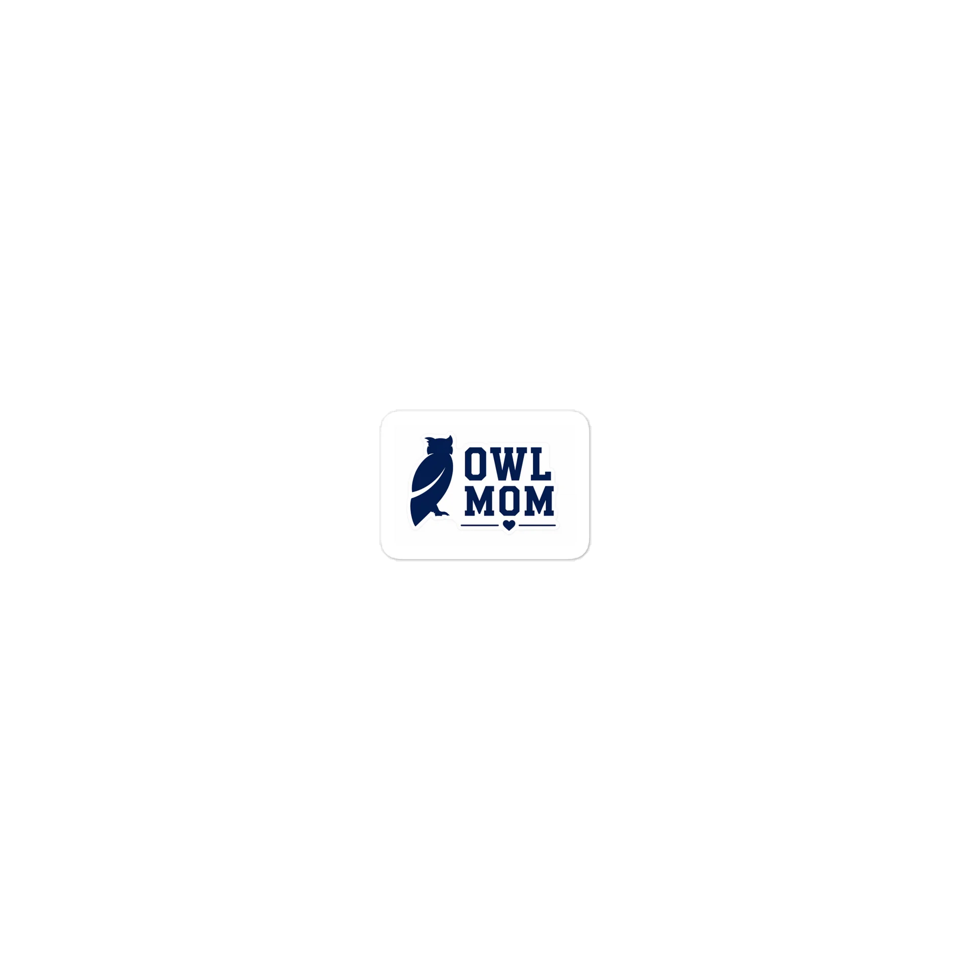 OWL MOM Blue Die-Cut Sticker product image (1)