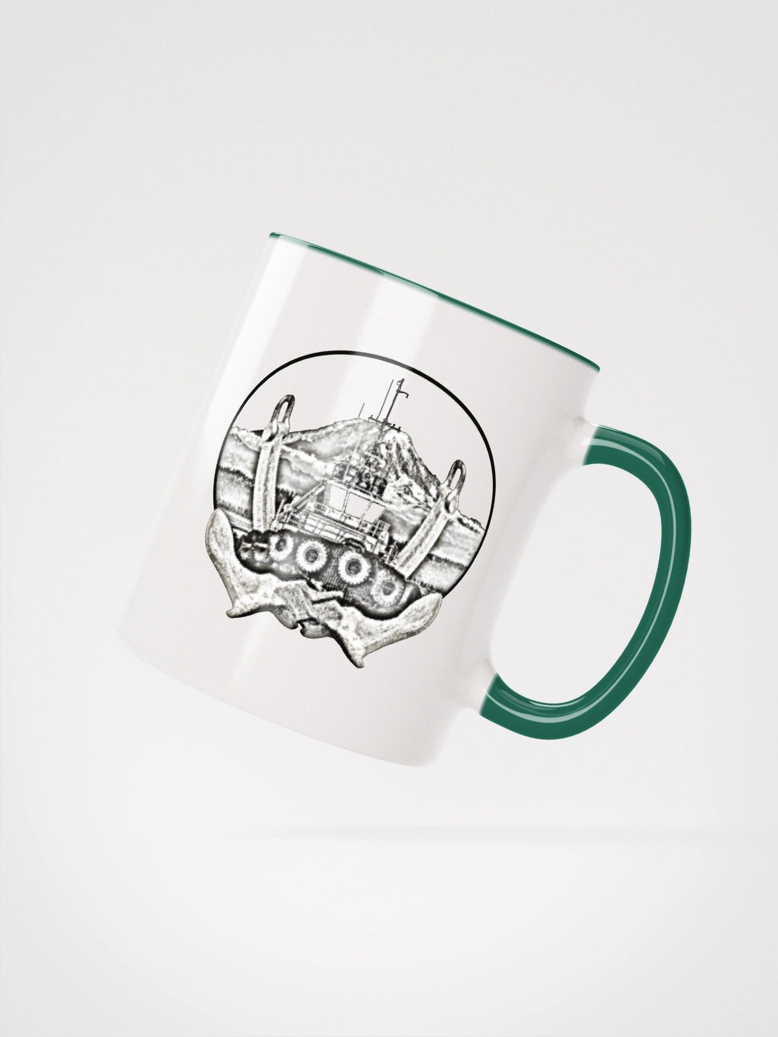 Twin anchor Mount Rainier Marshall Foss - Ancher Tug Mug 11oz & 15oz product image (2)