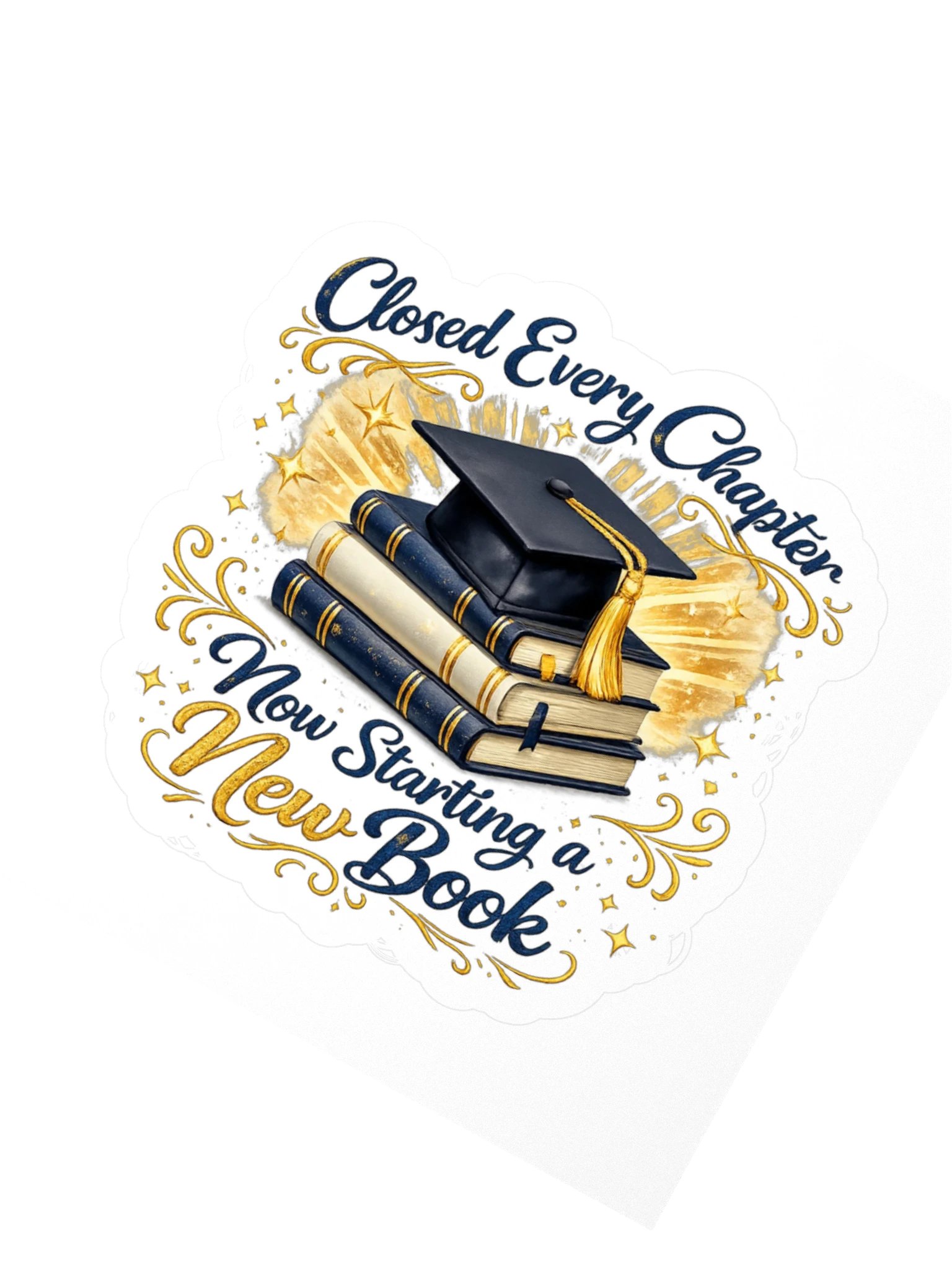 Closed Every Chapter Now Starting a New Book - Kiss-Cut Sticker product image (2)