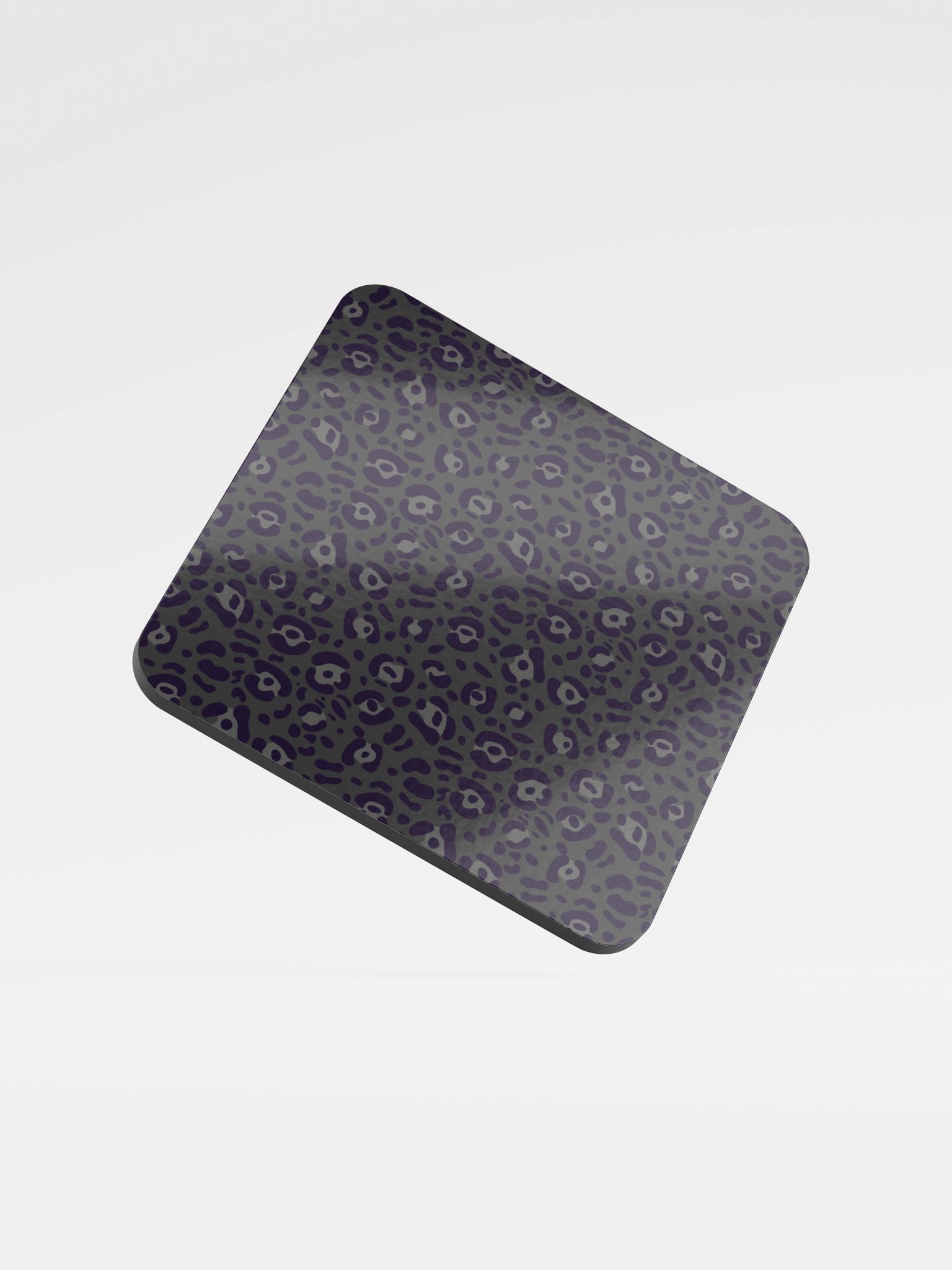 Stylish Bold Leopard Print Glossed Cork Coaster product image (1)