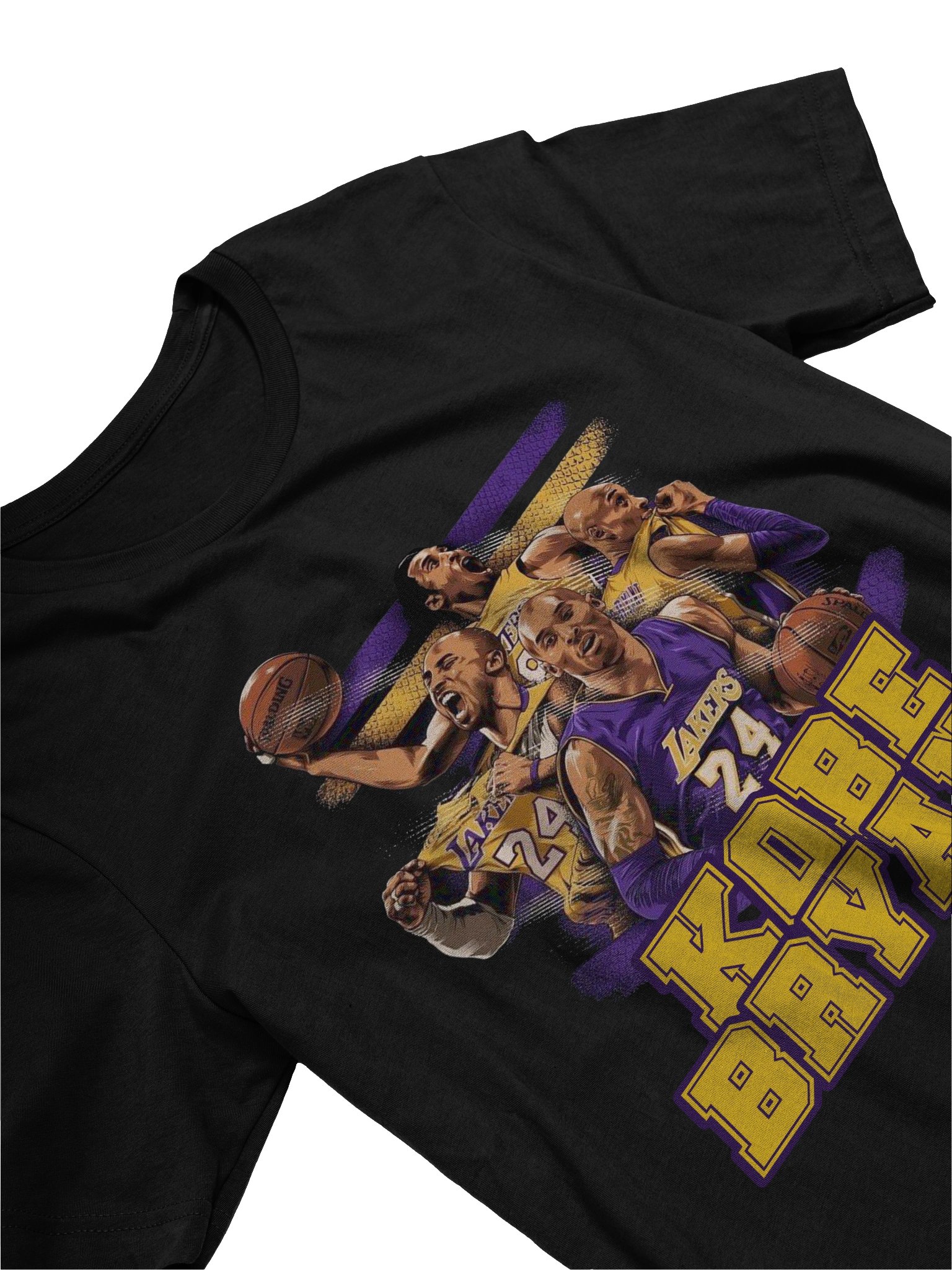 Kobe Bryant Action Poses Lakers T-Shirt - Unisex T-Shirt – Premium Printed T-Shirt for Everyday Casual & Streetwear product image (3)