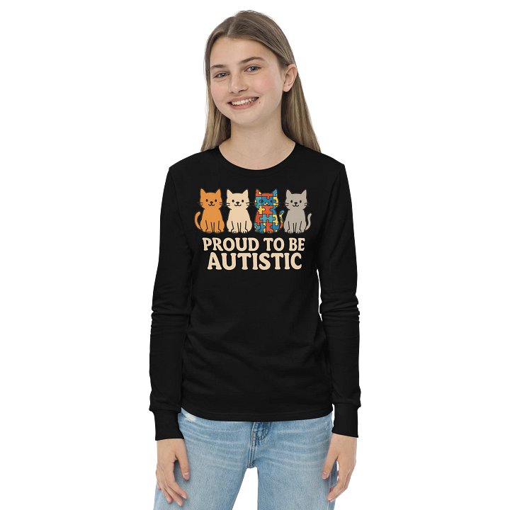 Proud to Be Autistic Youth Long Sleeve T-shirt product image (8)