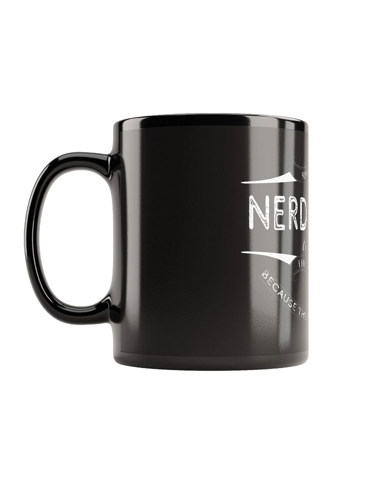 Nerd Harder or Die a n00b Mug (Black) product image (1)