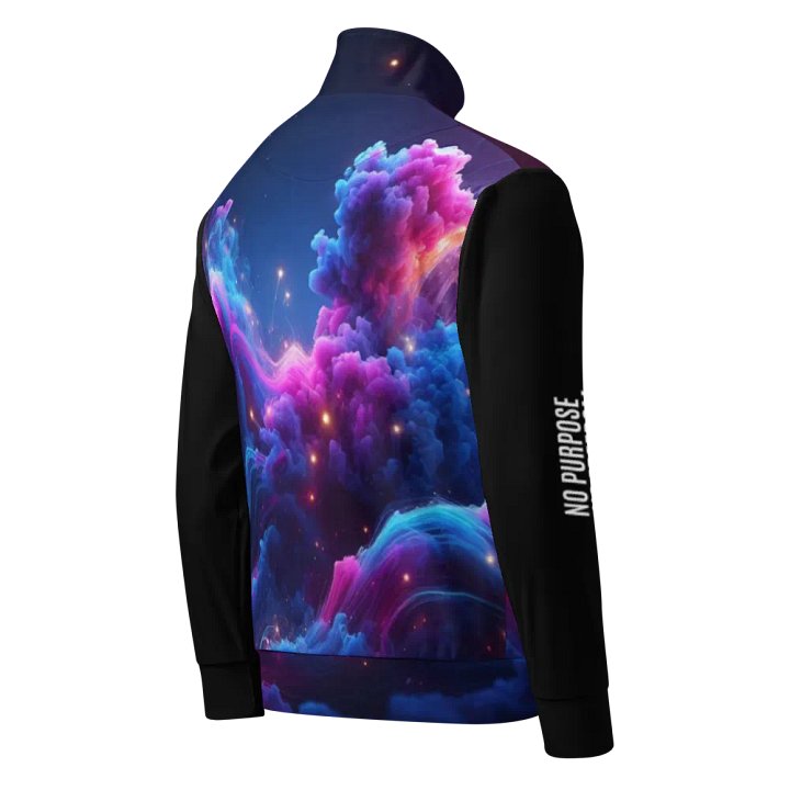 Cosmic Freedom Swirl Unisex Track Jacket | AI Design no purpose no freedom product image (2)