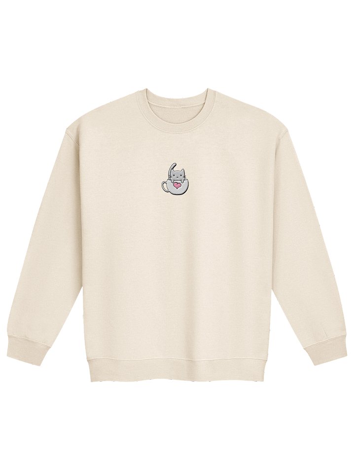 Softie's Café Logo Sweatshirt || Centered, Embroidered product image (1)