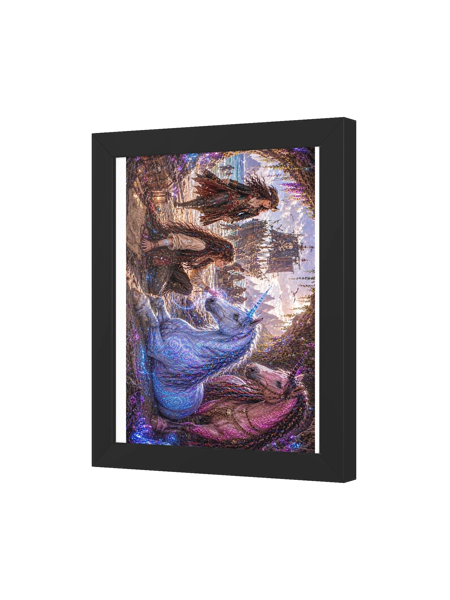 Pirate Unicorns - Cave Discovery Framed Poster product image (7)