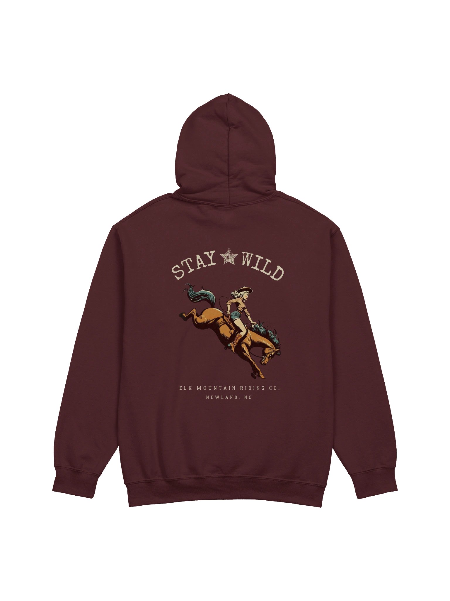 Stay Wild + EMRC Logo Classic Hoodie (Dark Colors + Cream) product image (8)