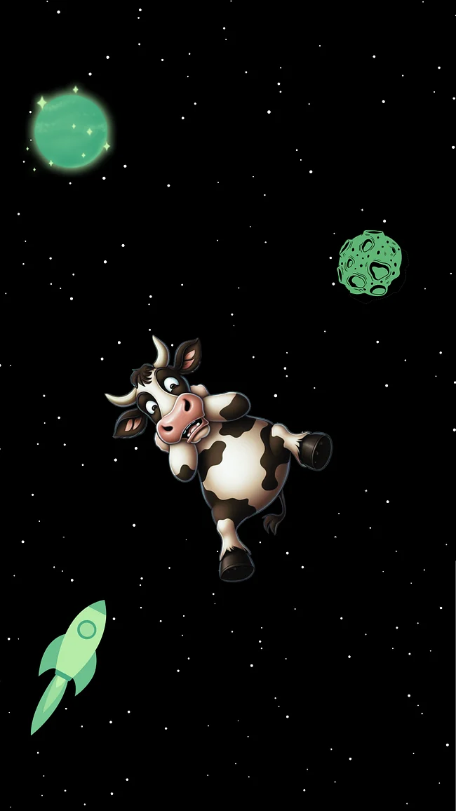 SPACE COW - COTTON T-SHIRTS