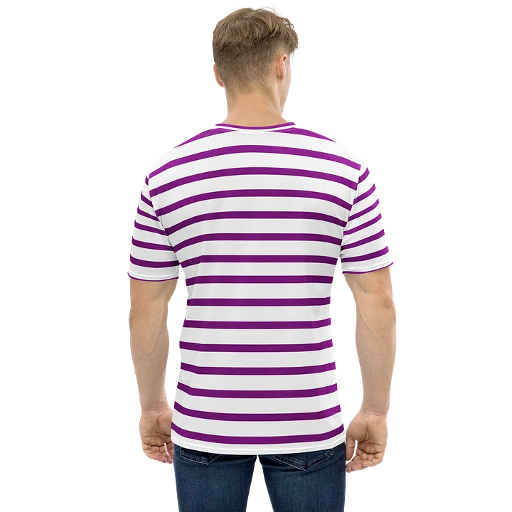 T-shirt Unisexe Marinière Mauve product image (1)