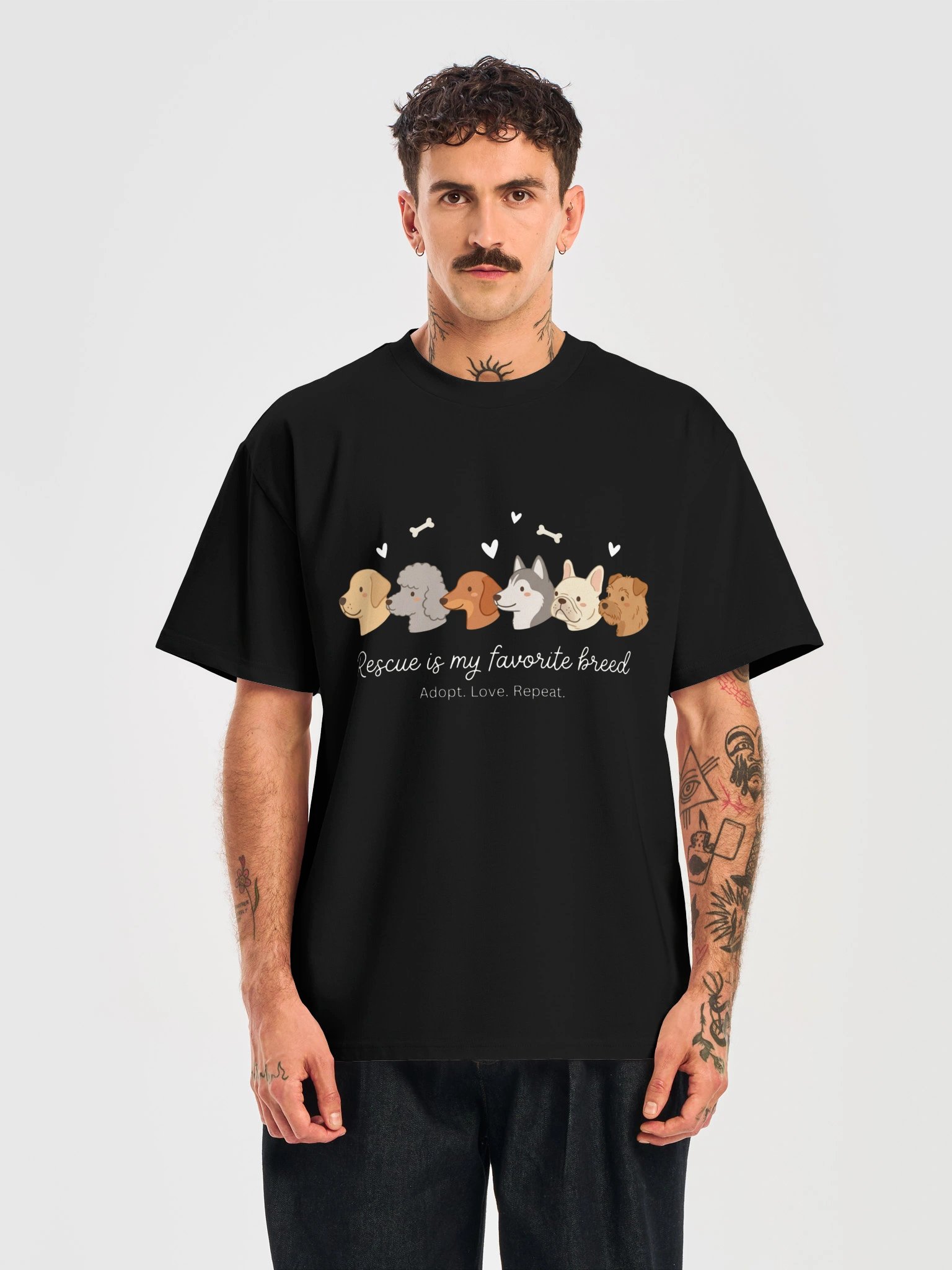 Rescue is My Favorite Breed T-Shirt | Dog Adoption Lover Gift product image (19)