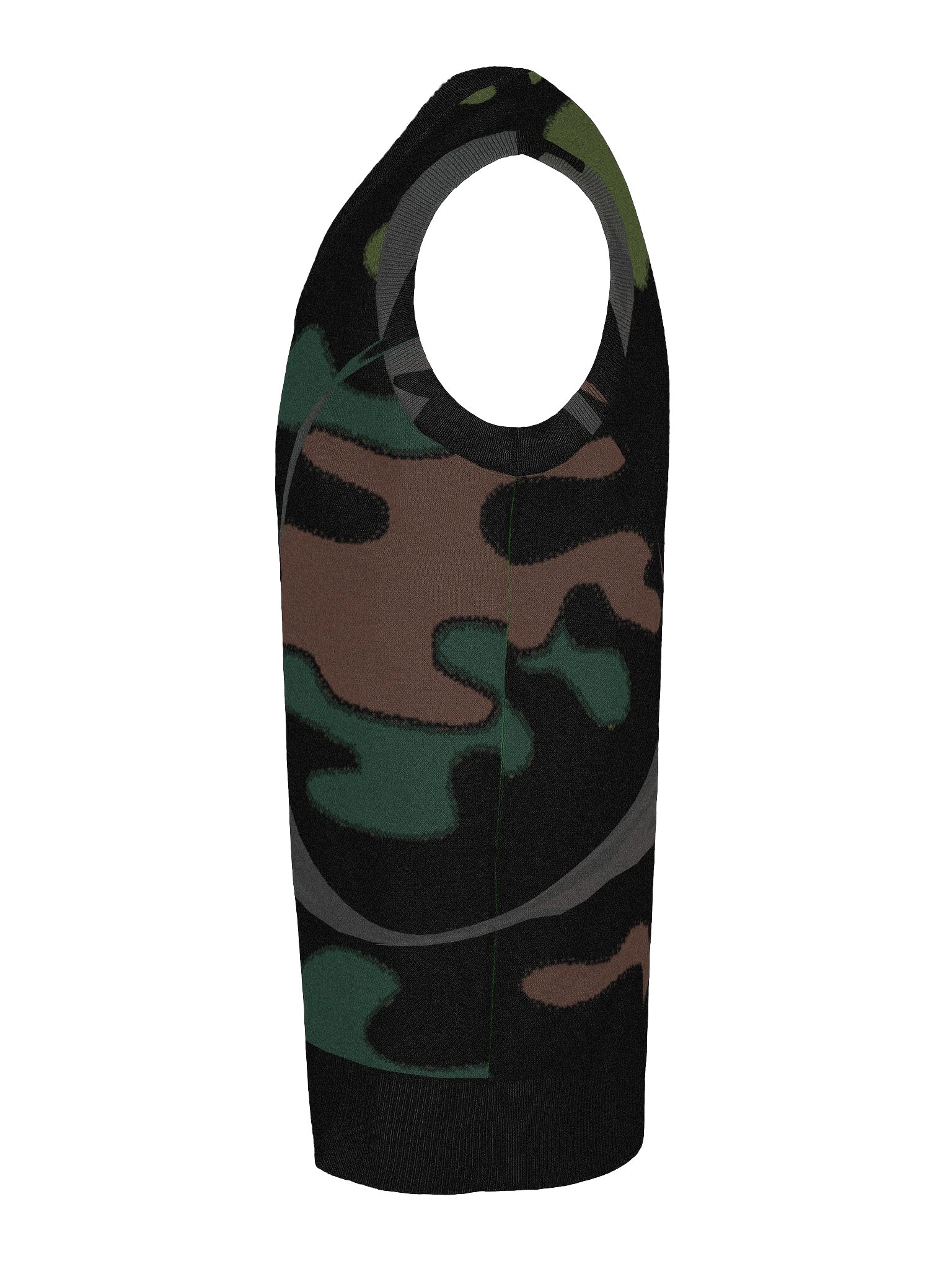 Camouflage Cozy V-Neck Vest product image (6)