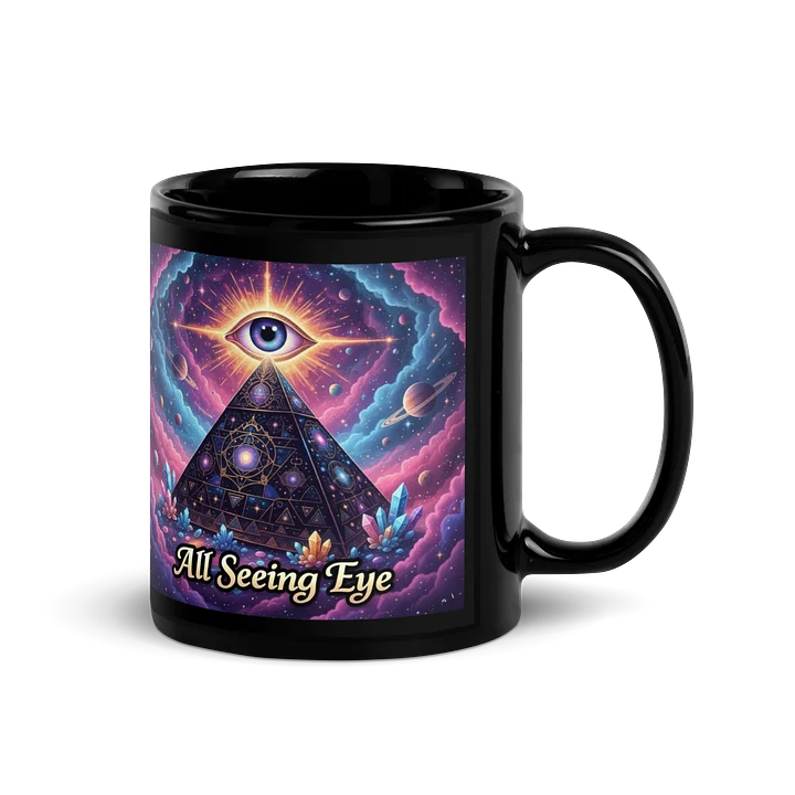 All Seeing Eye. -Black Glossy Mug product image (3)